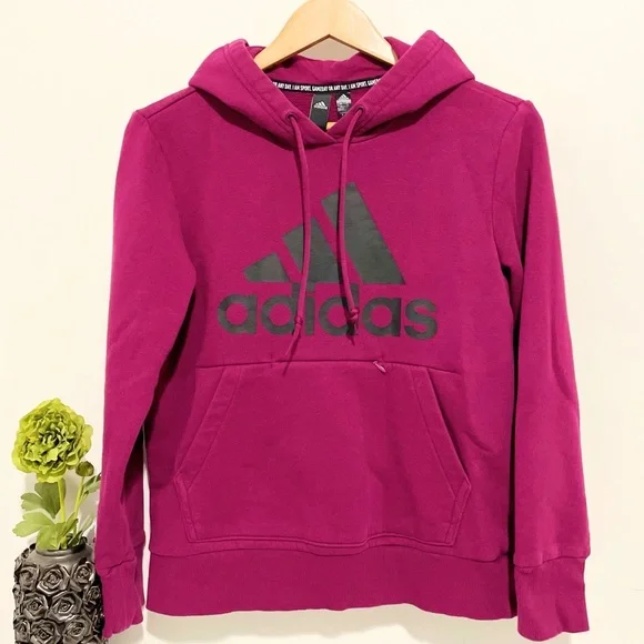 Adidas Badge of Sport Pullover Fleece Hoodie, sz M - Picture 5 of 11